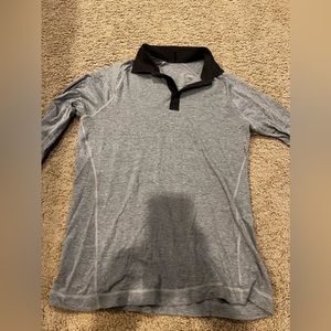 Lululemon long sleeve polo shirt size large grey